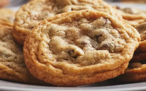 En närbild av en hög med gyllene, nybakade galletas de avena, perfekta för en fika.