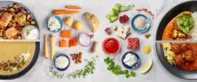 5 recept lätt och billigt: lax med rotfrukter, soppa, köttbullar, fisk och grönsaker.